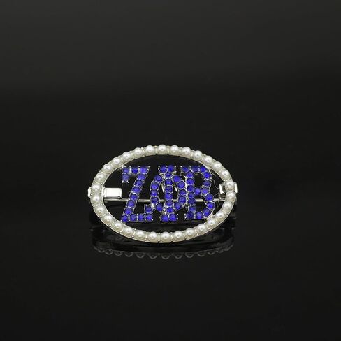 Pearl ZPB Brooch Pin for Women Greek Sorority Gift ZPB Paraphernalia Jewelry Rhinestone Sorority Brooch 1920 Finer Women Gift in Saudi Arabia