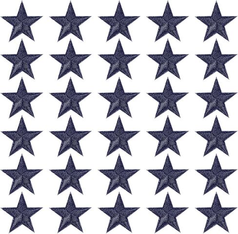 PATIKIL Iron-on Patches, 33 Pack 5 Star Sew Embroidered Patches Appliques Embellishments for Clothing Jackets Hat Backpack Repairing Decorations, Light Pink in Saudi Arabia