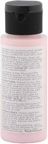 Fabric Creations Soft Fabric Ink 0.32 Oz, | Bundled With Embroidery Scissors, Vibrant & Permanent Textile Paint For Stamping, Textile Ink, Water-Based - [Pack Of 1] in Saudi Arabia