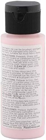 Fabric Creations Soft Fabric Ink 0.32 Oz, | Bundled With Embroidery Scissors, Vibrant & Permanent Textile Paint For Stamping, Textile Ink, Water-Based - [Pack Of 1] in Saudi Arabia