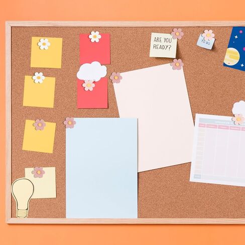 30Pcs Flower Push Pins 0.9Inch Decorative Thumb Tacks for Cork Board Cute Push Pins for Photos Wall Maps and Other Offices Schools Supplies Christmas Decoration(Colourful) in Saudi Arabia