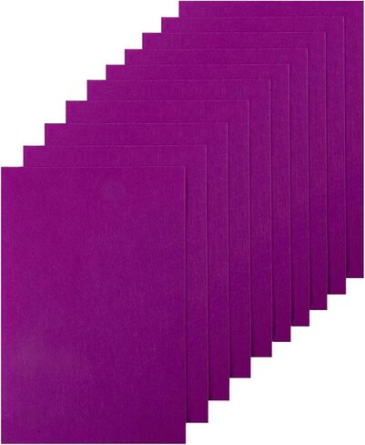 HaoFeiJH 10Pcs Felt Sheets,A4 Size Felt Fabric Sheets, Sewing Felt Squares for Patchwork,Crafts DIY Patchwork Sewing School Projects Decoration in Saudi Arabia