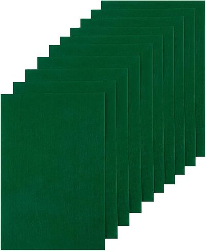HaoFeiJH 10Pcs Felt Sheets,A4 Size Felt Fabric Sheets, Sewing Felt Squares for Patchwork,Crafts DIY Patchwork Sewing School Projects Decoration in Saudi Arabia
