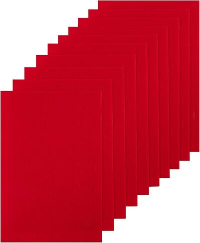 HaoFeiJH 10Pcs Felt Sheets,A4 Size Felt Fabric Sheets, Sewing Felt Squares for Patchwork,Crafts DIY Patchwork Sewing School Projects Decoration in Saudi Arabia