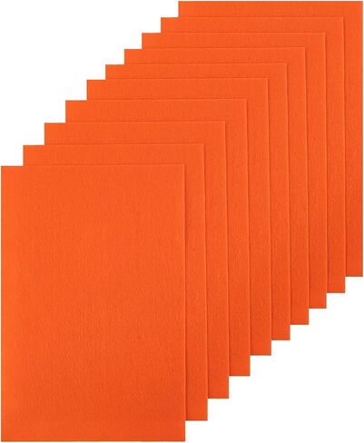 HaoFeiJH 10Pcs Felt Sheets,A4 Size Felt Fabric Sheets, Sewing Felt Squares for Patchwork,Crafts DIY Patchwork Sewing School Projects Decoration in Saudi Arabia