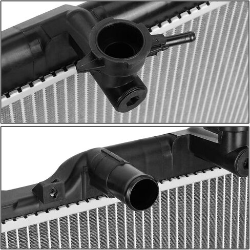 مشعاع ألومنيوم أساسي من DNA Motoring OEM-RA-2918 OE متوافق مع 07-12 Mazda CX-7 2.3 2.5 AT، 29-3/8 بوصة عرض × 17-11/16 بوصة ارتفاع × 1 بوصة عمق، 1-1/ مدخل 4 بوصة / مخرج 1-1/4 بوصة in Saudi Arabia