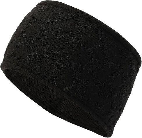Coach Women's Signature C Metallic Headband, Black in Saudi Arabia