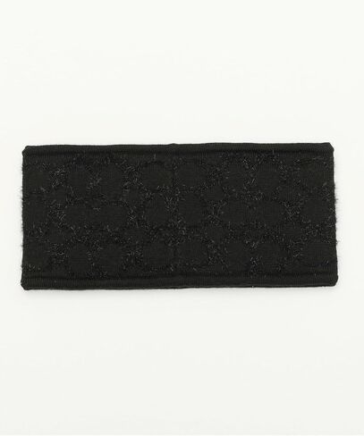 Coach Women's Signature C Metallic Headband, Black in Saudi Arabia