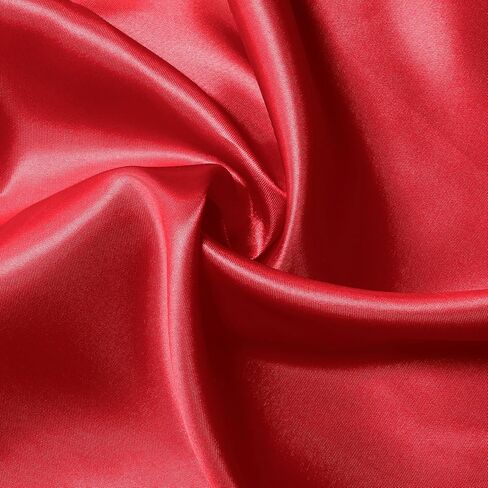 KKJIAF Gold Satin Fabric, 63" Wide Shiny Silky Fabric for Dress, Shirts, Table Runner, Napkin, Tablecloth, Wedding Decor, DIY Crafts, 1 Yard in Kuwait