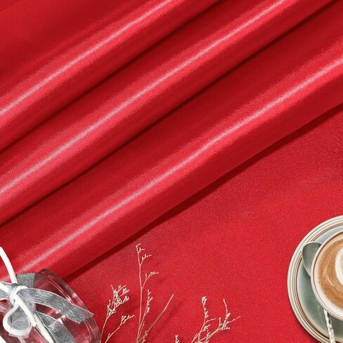 KKJIAF Gold Satin Fabric, 63" Wide Shiny Silky Fabric for Dress, Shirts, Table Runner, Napkin, Tablecloth, Wedding Decor, DIY Crafts, 1 Yard in Kuwait