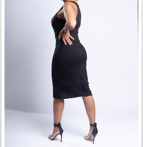 Nina Sleeveless Tank Dress, Casual Dresses for Women, Scoop Neckline Dress in Saudi Arabia