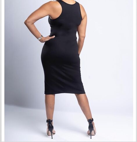 Nina Sleeveless Tank Dress, Casual Dresses for Women, Scoop Neckline Dress in Saudi Arabia
