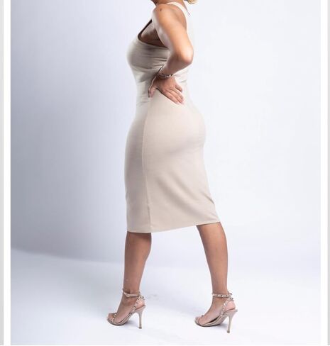 Nina Sleeveless Tank Dress, Casual Dresses for Women, Scoop Neckline Dress in Saudi Arabia