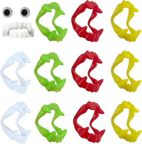 Benilax الأبيض الأنياب مصاص دماء الأسنان مقل العيون عيون لأزياء الهالوين الدعائم اللباس in Kuwait