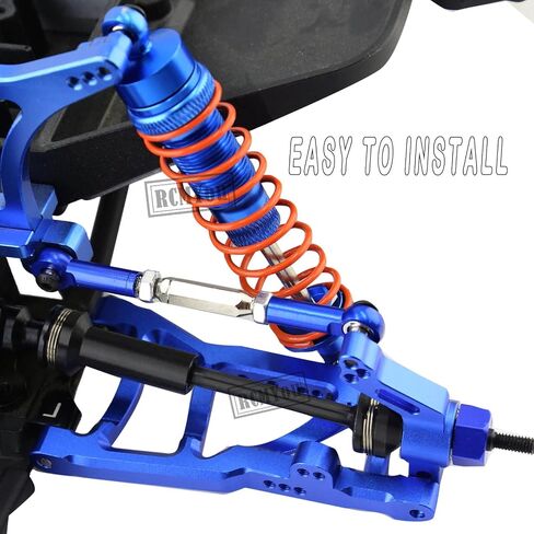 Aluminum Big Bore RC Shock Absorber Upgrades Part for 1/10 Slash 2WD 4x4,Stampede 2WD 4X4,Rustler 2WD 4X4,Hoss 2WD 4X4,Alloy 4PCS Front Rear RC Shocks,Black in Saudi Arabia