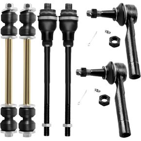 6PCS Front Tie Rod End Sway Bar End Link Suspension Kit Fit for 2002-2005 for Cadillac Escalade 1999-2007 for GMC Sierra 1500 2000-2006 for Chevrolet Suburban 1500, 4WD