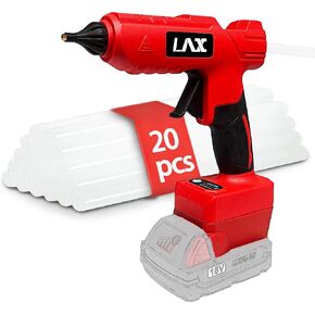 Hot Glue Gun for Milwaukee M18 Battery, 100W Cordless Glue Gun Set with 20pcs Glue Sticks, Fast Heating Mini Glue Guns for Crafting DIY Craft Projects, Home Quick Repairs (Without Battery)