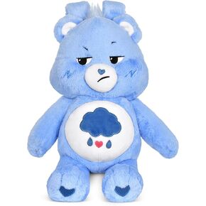 iscream Care Bears Grumpy Bear Shaped 16"x 12" Furry Backpack with Adjustable Straps And Zipper Closure