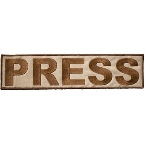 TacOpsGear Press Patch 11.4x2.8 in / 29x7 cm Conflict Journalist - Desert