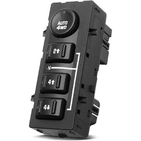A-Premium Wheel Drive Selector Switch Compatible with Cadillac Escalade Avalanche Silverado 1500 2500 Suburban Tahoe GMC Sierra Yukon 2003-2007 4WD