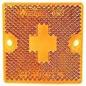 Wesbar 003338 Clearance/Side Marker Lights with Reflex Lens - Replacement Lens, Amber (3338)