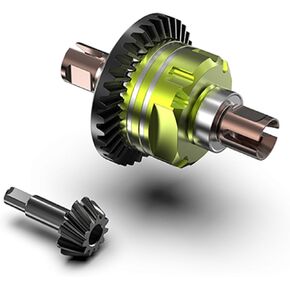 CROBOLL R11140 Upgraded Aluminum Differential with 34T CNC Gear & S2 Alloy Steel Cup and 11T CNC Input Gear for Mini1:10 RC Car, Spare Parts RC Truck for RZ001