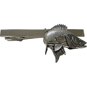 Zander Walleye Fish Square Tie Clip