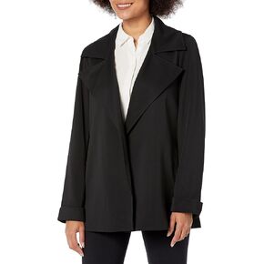 Adrianna Papell Women's Tall Size Trench Jacket with Back Yoke