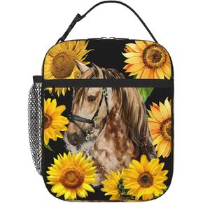 Brown Bear Kids Lunch Box Insulated lunchbox Kids,Reusable Small Bento Lunch Box Lunch Bag for girls boys,Portable Lunch Cooler Tote Bag Cute Toddler Lunch Boxes for Office/School/Picnic