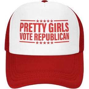Pretty Girls Vote Repubican Hat for Women'S Trucker Hat Funny Cap