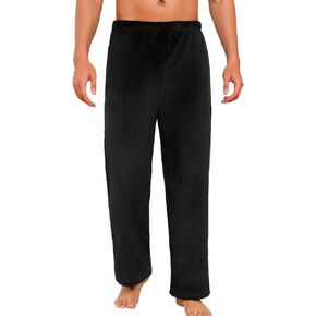 ENJOYNIGHT Mens Fleece Pajama Pant Fluffy Sleep Bottoms Plush Lounge Pjs in Saudi Arabia
