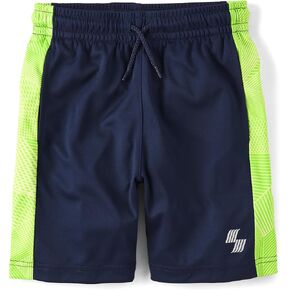 The Children's Place Boys' Basketball Shorts, Navy Print, Small