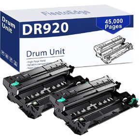 DR920 DR-920 Black Drum Unit High Yield Compatible for Brother DR920 Drum Works with HL-L5210DN L5210DW L6210DW L6310DW MFC-L5915DW L6810DW Printer DR920 Drum ( 2 Pack, Total 90,000 Pages)