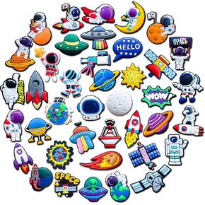 40Pcs Cheer Truck Unicorn Astronaut Plants Shoe Charms, Terror Cowboy Gardening Music Camp Croc Charms Pack for Shoe Decoration