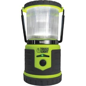 Tough Light USB Rechargeable LED Lantern - Hanging Tent Lamp for Camping, Outdoors, Hurricane or Power Outage - 400 Hours of Light from One Charge! Candle Feature - 1,000 Lumens - 2 Year Warranty