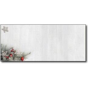 Woodsy Pine Christmas #10 Envelopes - 80 Holiday Envelopes