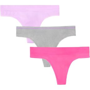 Fruit of the Loom A Fresh Collection Sneak Chic 3-Pack Women's Seamless Thong - For Ultimate Comfort & Invisible Style
