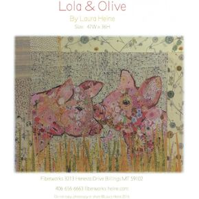 Lola and Olive Pigs Collage Wall Hanging Quilt Pattern