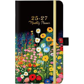 Pocket Calendar 2025-2028 - 3-Year Monthly Pocket Calendar from JULY 2025-JUNE 2028, 6.4" x 3.8", 2025-2027 Pocket Calendar for Purse, Pocket Planner with Inner Pocket