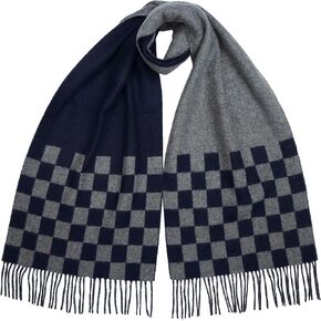 100% Cashmere Scarf - Warm Soft Ombre Reversible Double-faced Scarf, Gift for Men and Women