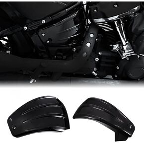 GLOSS BLACK SIDE FAIRING BATTERY COVER FOR HARLEY SOFTAIL 2018-2023 FAT STREET BOB FXBB LOW RIDER