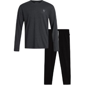 Kenneth Cole Men’s Pajama Set – Pajama Gift Box Set for Men – Long Sleeve Shirt and Jogger Lounge Pants Sleepwear Set (M-XXL)