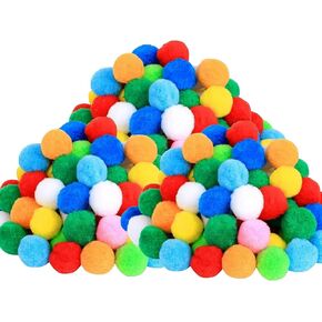 30PCS 1.5in Large Pom Poms for Crafts, 4cm Pom Pom Balls, Big Pom Poms Bulk, Colorful Pom Poms for Crafts Art DIY Project & Decor