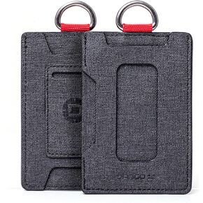Dango Slim Minimalist Wallet for Men - RFID Blocking - Durable Dtex Water Resistant Material, Black