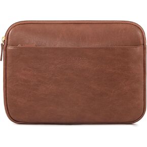 LOVEVOOK Laptop Sleeve Bag Vintage PU Leather Computer Sleeve Case, Compatible with MacBook Air/Pro, 13-inch Notebook, Compatible with MacBook Pro 13 Inch, MacBook Air M2 Sleeve 13 Inch