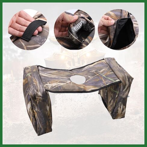Motoforti 1-Pack Quad ATV 4- Saddlebags Cargo Pouch Storage UTV دراجة نارية خزان الغاز حقيبة السرج لـ Polaris Sportsman 450 570 850 XP 1000 610D Oxford Camouflage طويلة الأمد in Saudi Arabia