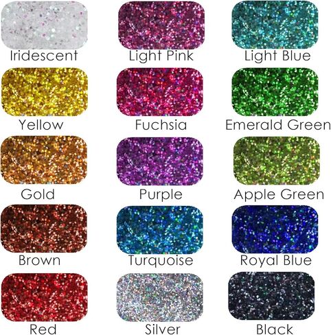 Craft And Party, Holographic Glitter, 6.35oz Silver Glitter, Holographic Fine Glitter, Glitter Powder for Craft, Hair, Nail and Body. in Kuwait