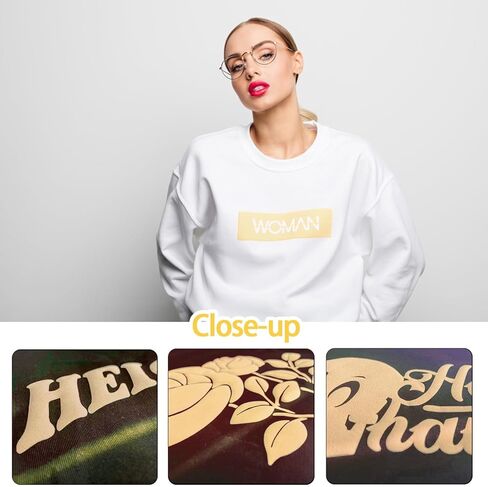 VENITOR 3D نفخة الفينيل نقل الحرارة، 12 × 10 بوصة 3 أوراق 3D رغوة منتفخة HTV الحديد على الفينيل للقمصان DIY متوافق مع Cricut أو Silhoutte Cameo (وردي) in Kuwait