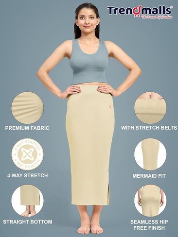 TRENDMALLS Saree Shapewear Petticoat for Women, Cotton Blended, petticoat,Skirts for Women, shape wear dress for saree in Saudi Arabia