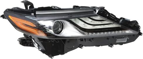 مجموعة المصابيح الأمامية 8115006G30 TO2502300 متوافقة مع جانب السائق 2021 2022 Camry XSE XLE باللون الأسود (يسار) in Saudi Arabia